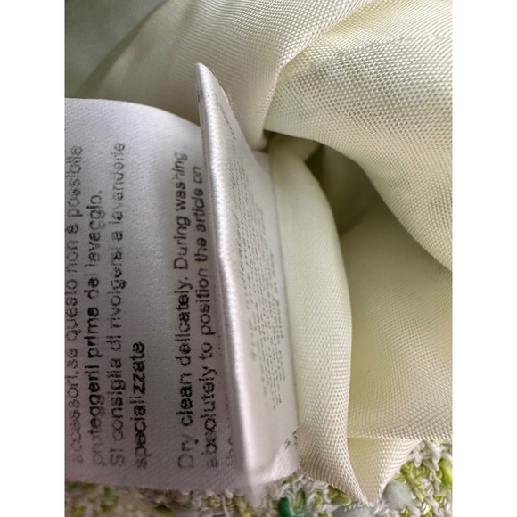 Vintage Luisa Spagnoli Women's Sleeveless Tweed Vest Green Size 40 Preppy Plaid - Picture 8 of 9